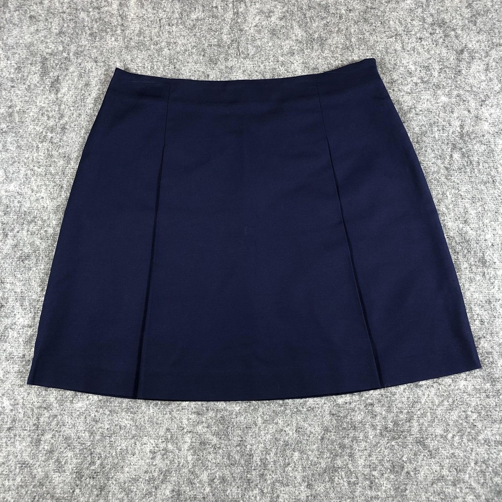 Lauren Ralph Lauren Skirt Womens 8 Navy A Line Career Office Wear Classic